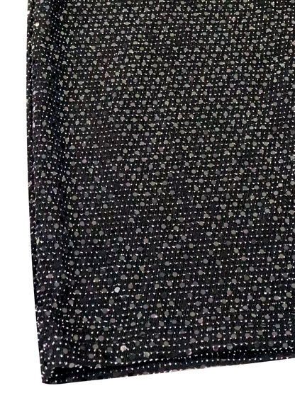 Elegant Off-Shoulder Sequin Bodycon Dress with Tie Detail